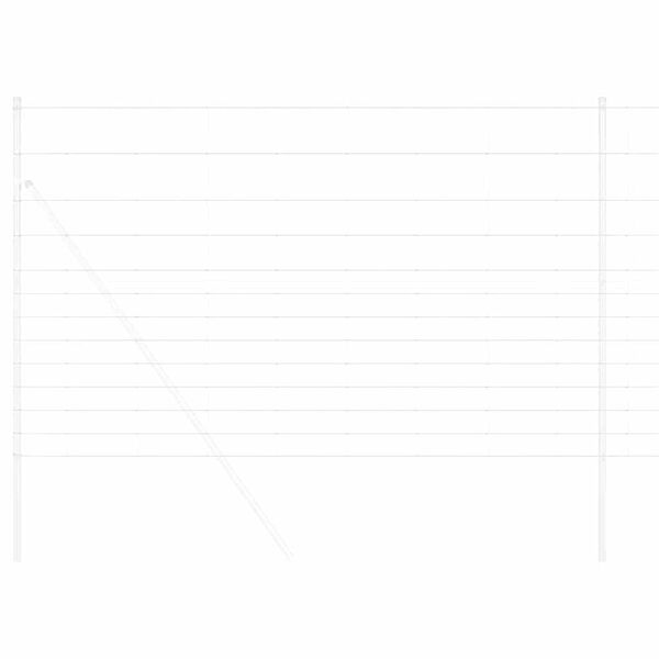 vidaXL Lauku žogs Sudraba 50 x 1,5 m Cinkots tērauds