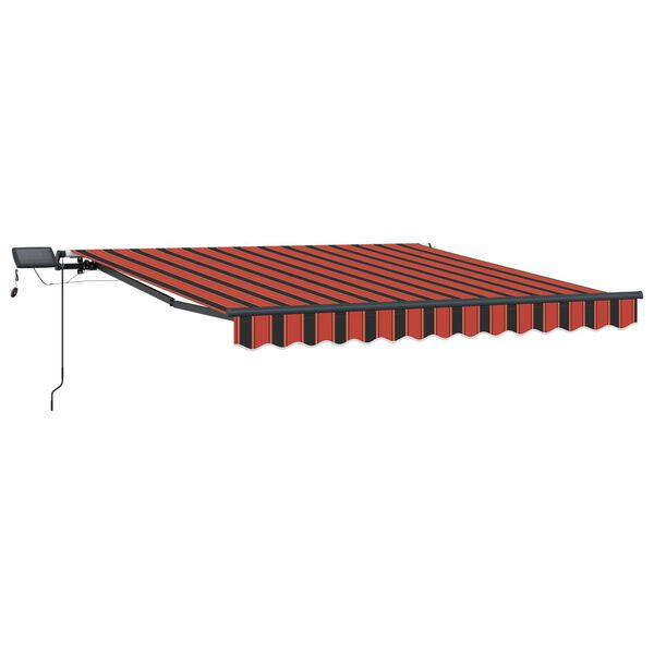 vidaXL Izvelkams jumtiņ&scaron; oranža un brūna 300 x 250 cm audums