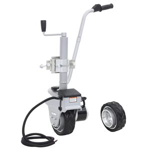 vidaXL motorizēts piekabes ritenis, alumīnijs, 12 V, 350 W