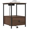 vidaXL Nakts skapītis ar atvilktni 2 pcs Brūns ozols 42 x 41 x 56 cm