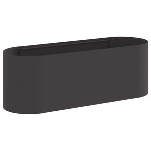 vidaXL Paaugstināta dārza gulta Melns 120 x 40 x 40 cm Tērauds