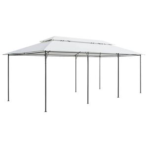 vidaXL dārza nojume, 600x298x270 cm, balta, 180g/m&sup2;
