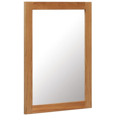 vidaXL spogulis, 50x70 cm, ozola masīvkoks