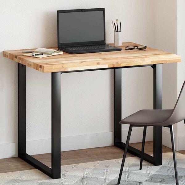 vidaXL galda virsma, 100x80x4 cm, taisnstūra, akācijas masīvkoks