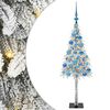 vidaXL Ziemassvētku eglīte su 150 LED Balts 120 cm PE un tērauds