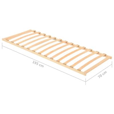 vidaXL gultas redeles, 13 līstītes, 70x200 cm