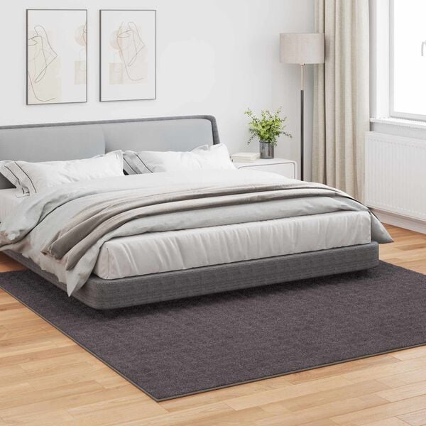 vidaXL Teritorijas paklāji Kvadrātveida Antracīts 240 x 240 cm