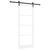 vidaXL Slīdo&scaron;ās durvis ORKDAL Balts un melns 93 x 232 cm