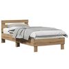 vidaXL Gultas rāmis Artisānā ozols 203 x 95 x 70 cm Inženierijas koks