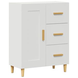 vidaXL kumode, balta, 69,5x34x90 cm, inženierijas koks
