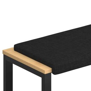 vidaXL Solspilvens Audums Melns Dziļums 35 cm