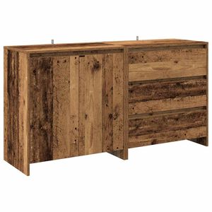 vidaXL kumode, 2 gab., 80x40x75 cm, inženierijas koks