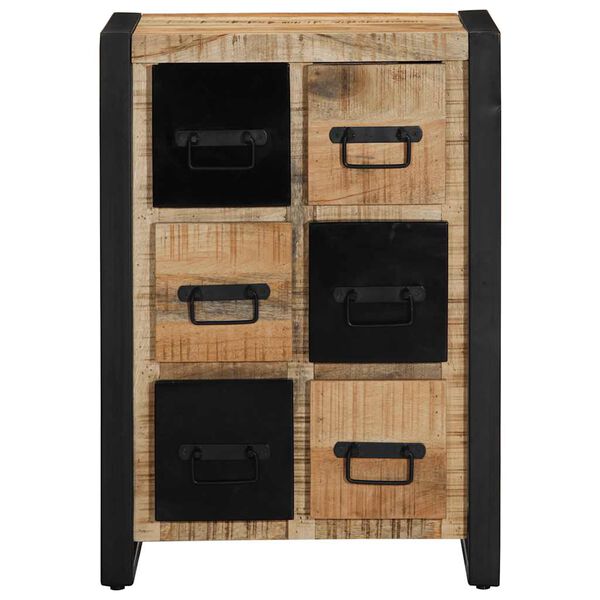 vidaXL Bufete 50x35x70 cm Masīv, raupja koka mango