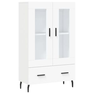 vidaXL augstais skapītis, balts, 69,5x31x115 cm, inženierijas koks