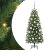 vidaXL Mākslīgā Ziemassvētku eglīte Zaļa 120 cm PE un PVC