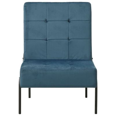 vidaXL atpūtas krēsls, 65x79x87 cm, zils samts