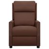 vidaXL masāžas krēsls, paceļams, brūna mākslīgā āda