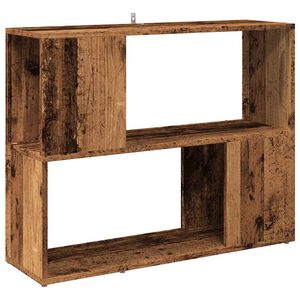 vidaXL grāmatu skapis/telpas dalītājs Old Wood 80x24x63 cm