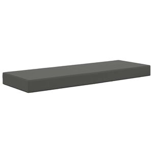 vidaXL Āra sēdvietu spilvens 100% poliesters Antracīta 115 x 40 x 8 cm