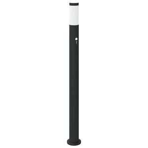 vidaXL stabveida gaismeklis ar sensoru, 110 cm, nerūsējo&scaron;ais tērauds, IP44