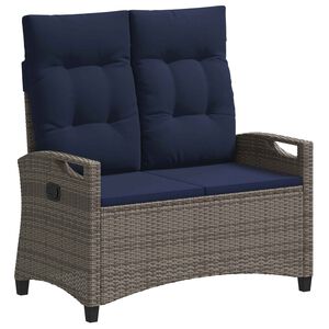 vidaXL Dārza sols ar spilvenu 105 x 60 x 112 cm tērauds