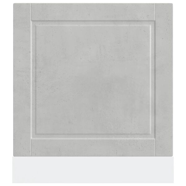 vidaXL trauku mazgājamās ma&scaron;īnas panelis Porto, pelēks, 60x1,5x67 cm