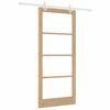 vidaXL Slīdo&scaron;ās durvis Dabiska 93 x 211 cm