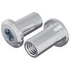 vidaXL Bloķējo&scaron;ais uzgrieznis 2 gab. Sudraba M6 x 15 mm Tērauds