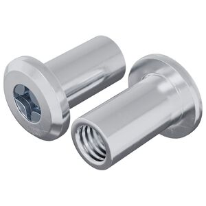 vidaXL Bloķējo&scaron;ais uzgrieznis 2 gab. Sudraba M6 x 15 mm Tērauds