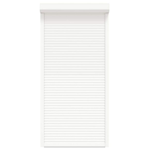 vidaXL ruļļu slēģis, 100x210 cm, alumīnijs, balts