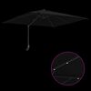 vidaXL Dārza parasols Melna 248,5 x 247,5 x 160 cm