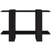 vidaXL grāmatu plaukts, aizslietnis, melns, 80x30x51 cm