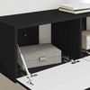 vidaXL TV sienas skapītis 2 pcs Melna 98 x 31 x 29,5 cm