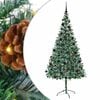 vidaXL Mākslīgā Ziemassvētku eglīte Zaļa 210 cm PVC un tērauds