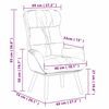 vidaXL atpūtas krēsls Balts 69 x 74 x 93 cm Mākslīgā Āda