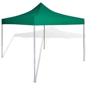 vidaXL saliekama telts, 3x3 m, zaļa