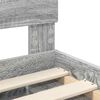 vidaXL Gultas rāmis Pelēks Sonoma 200 x 200 cm Inženierijas koks