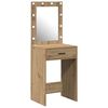 vidaXL Dressing galds Artisānā ozols 50 x 41 x 135 cm