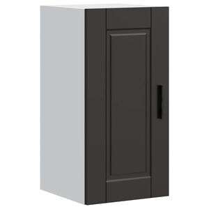 vidaXL virtuves sienas skapis "Porto" Black Engineered Wood