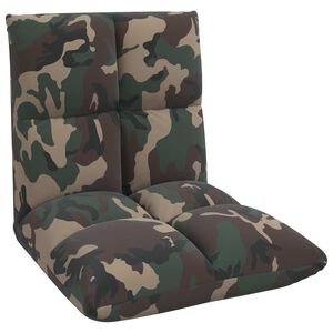 vidaXL Grīdas krēsls Armijas zaļa 50 x 61 x 57 cm audums