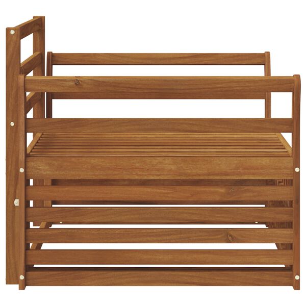 vidaXL 2 Gabals Dīvāns ar rokām Dabiska