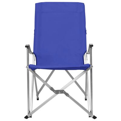 vidaXL saliekami kempinga krēsli, 2 gab., zili
