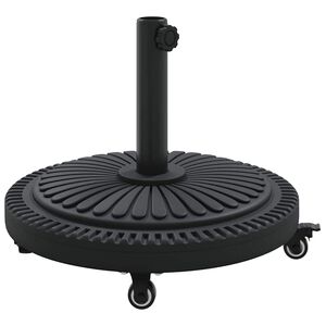 vidaXL Saulessarga pamatne 15.6 kg Melns Dzelzs Apļveida