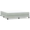 vidaXL Box Spring Gulta bez matrača Gai&scaron;i pelēka 180x220 cm samts
