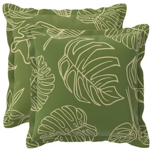 vidaXL Spilvenu pārvalks 2 gab. HOUTEN Lapu dizains 30 x 30 cm