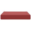 vidaXL Āra dīvāna spilvens Vīnsarkans 60 x 60 x 8 cm Poliesters