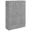 vidaXL grāmatu skapis betona pelēks 82,5x30,5x115 cm inženierijas koks
