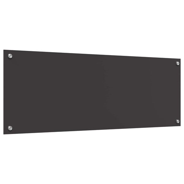 vidaXL Virtuves aizsargpanelis Tumši pelēka 110 x 40 x 0,6 cm