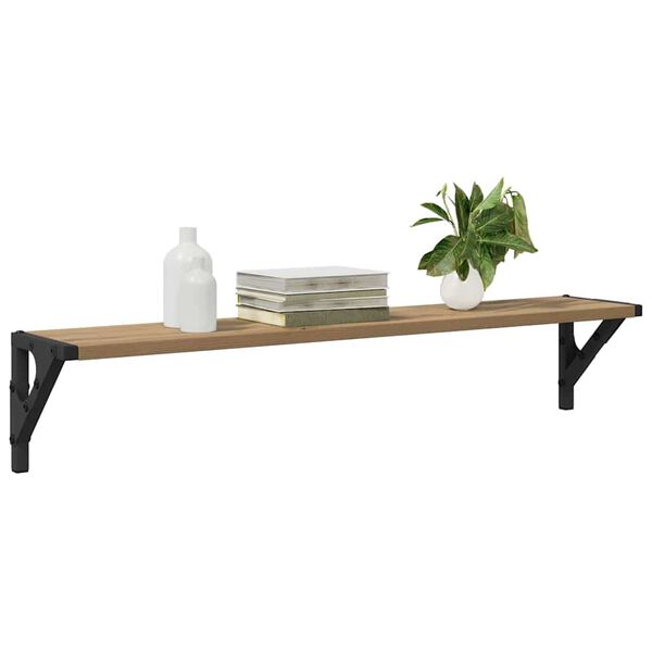 vidaXL Sienas plaukti 2 pcs Artisānā ozols 80 x 15 x 15,5 cm