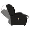 vidaXL divvietīgs masāžas krēsls, atgāžams, melns audums